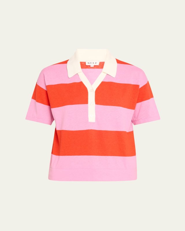 The Buell Short-Sleeve Striped Polo Shirt