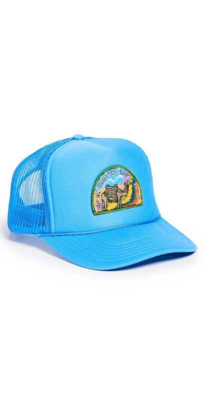 Freya Not All Who Wander Trucker Hat Azur