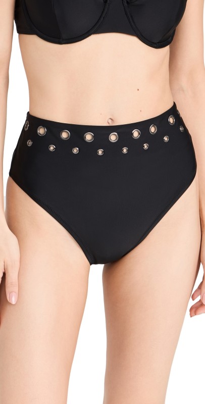 L'AGENCE Vanessa Bikini Bottoms Black