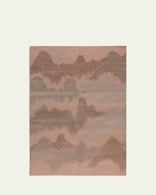 Cascadia Clay Hand-Knotted Rug, 8' x 10'