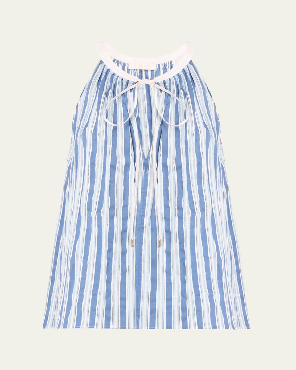 Stripe Poplin Tank Top
