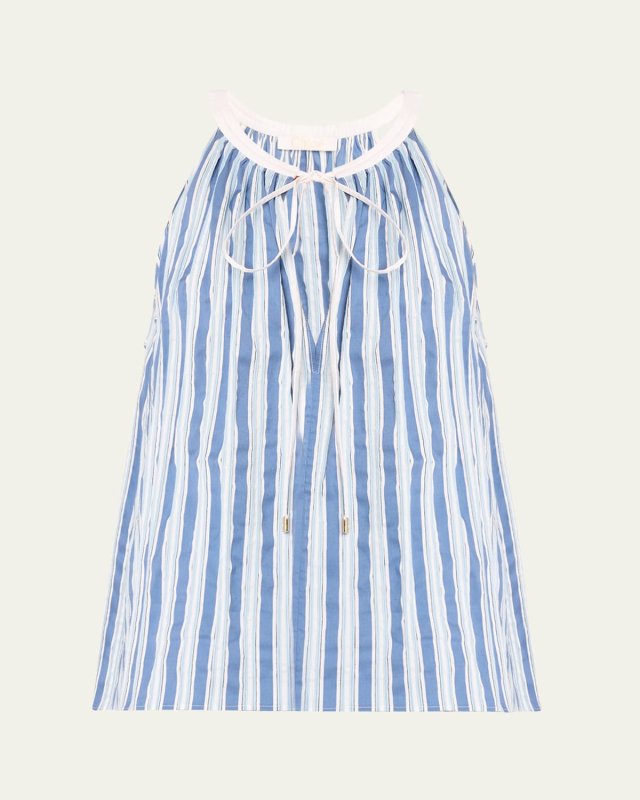 Stripe Poplin Tank Top