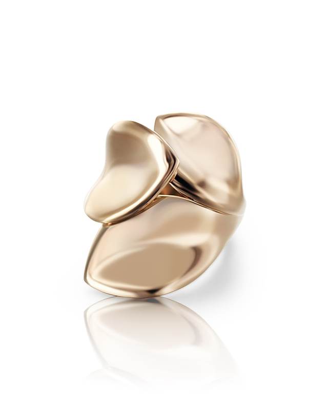 Giardini Segreti 18k Rose Gold Wrapped Ring, Size 6.25