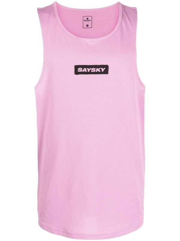 logo-print vest
