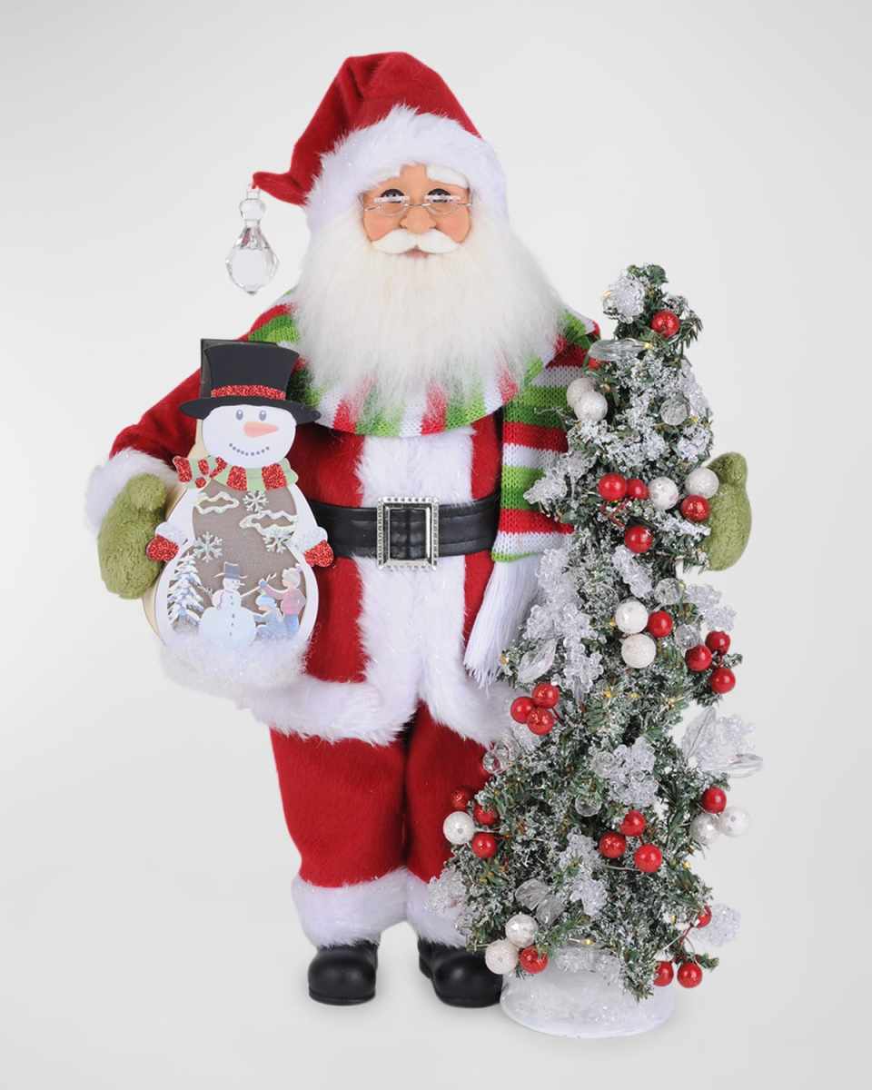 Lighted Snowy Days Santa