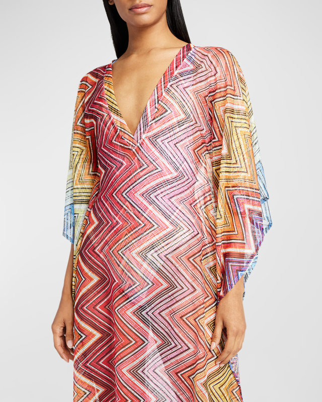 Chevron Coverup Maxi Dress