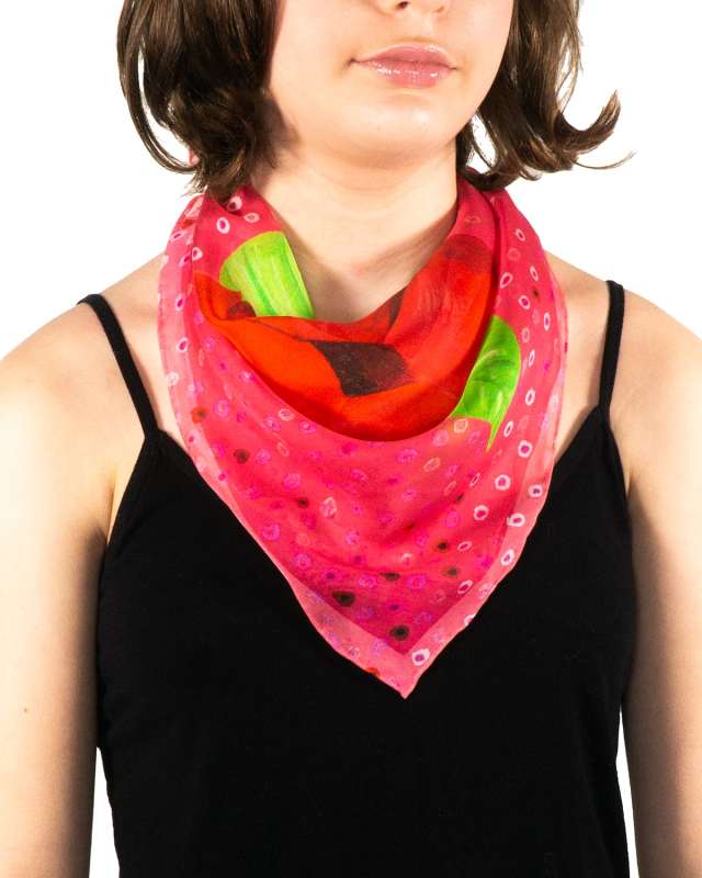 Kiss Me Silk Chiffon Scarf - Small