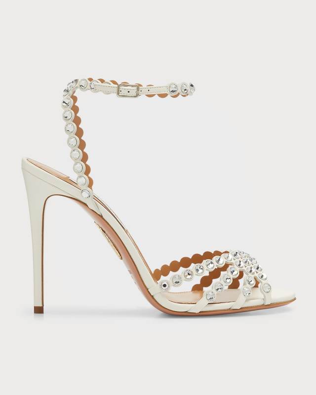 Tequila Crystal Ankle-Strap Cocktail Sandals