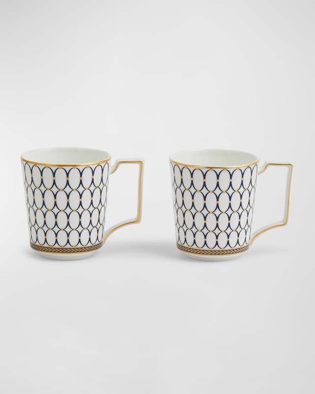 Renaissance Gold Mugs, Set of Two