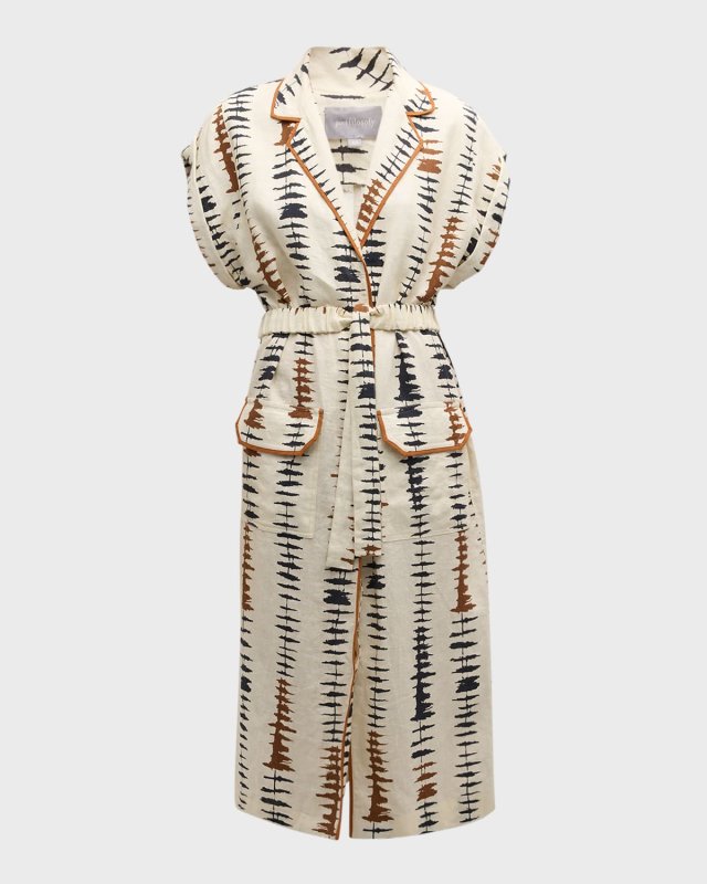 Porec Linen Midi Dress