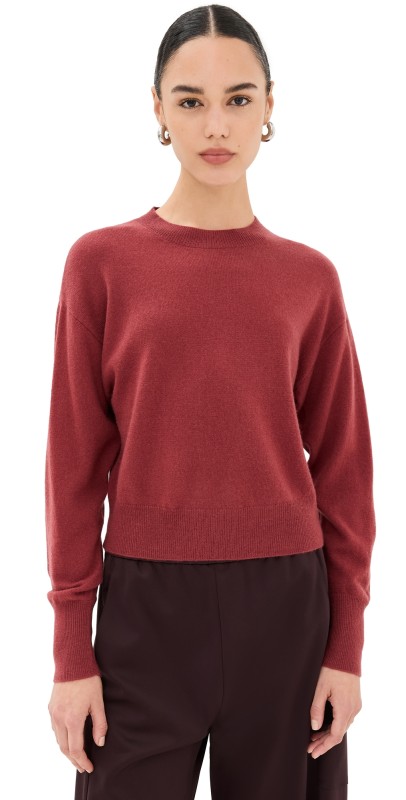 Le Kasha Menorca Round Neck Cashmere Sweater Framboise
