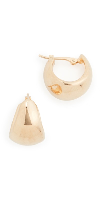Ariel Gordon Jewelry 14k Helium Huggie Earrings Gold