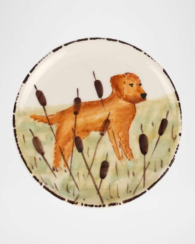 Wildlife Hunting Dog Canape Plate
