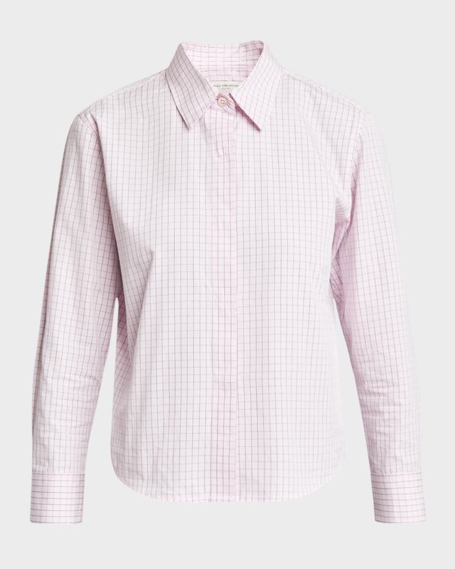 Clavini Printed Button-Front Shirt
