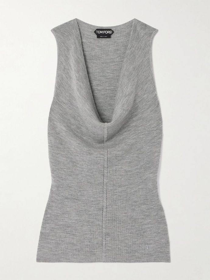 Tom Ford Draped wool tank