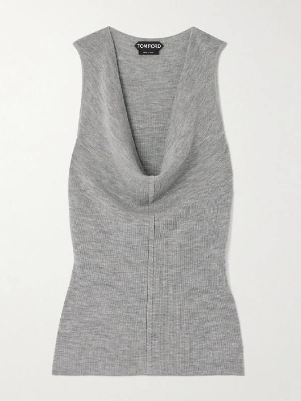 Tom Ford Draped wool tank