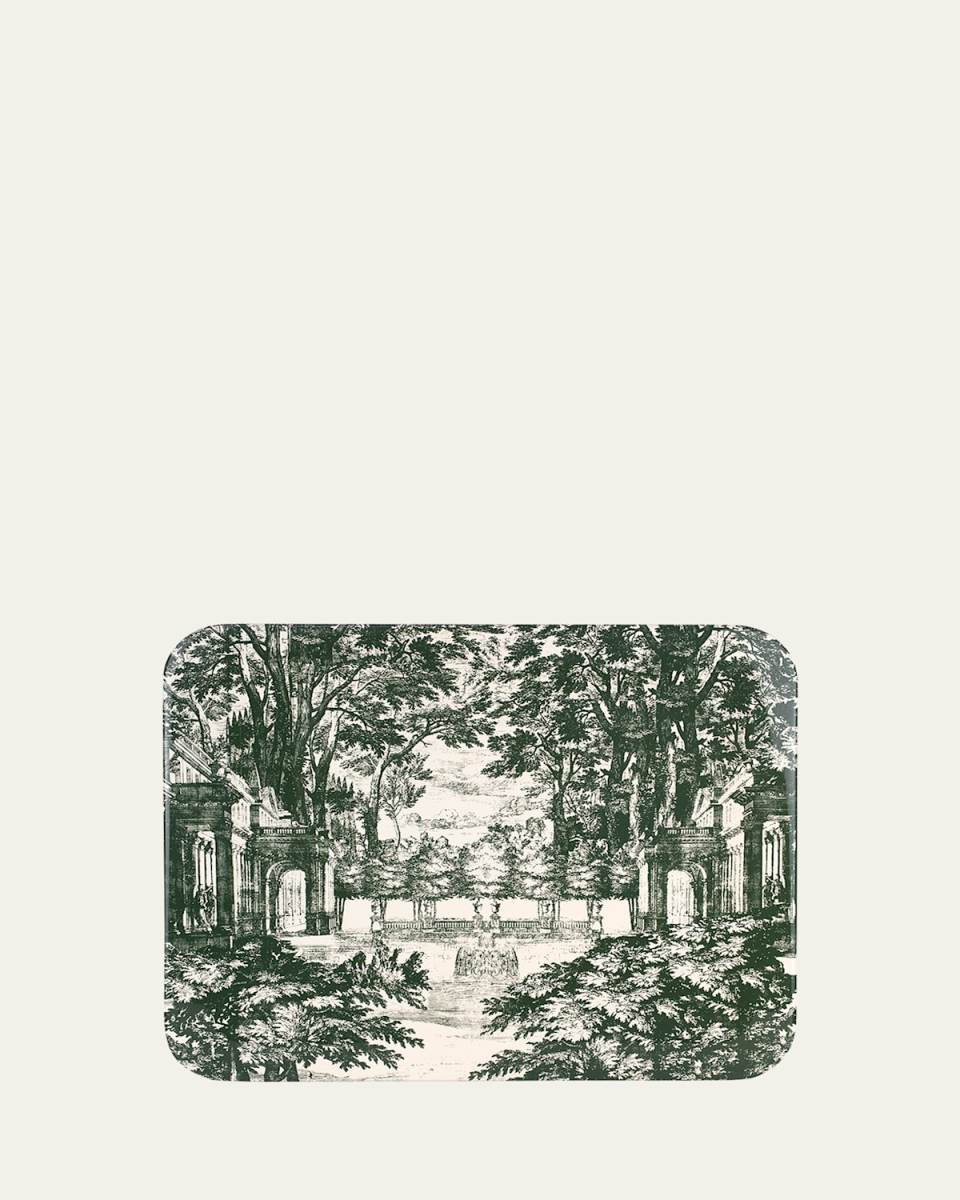 Tray 48X60cm - Giardino Settecentesco Green Ivory