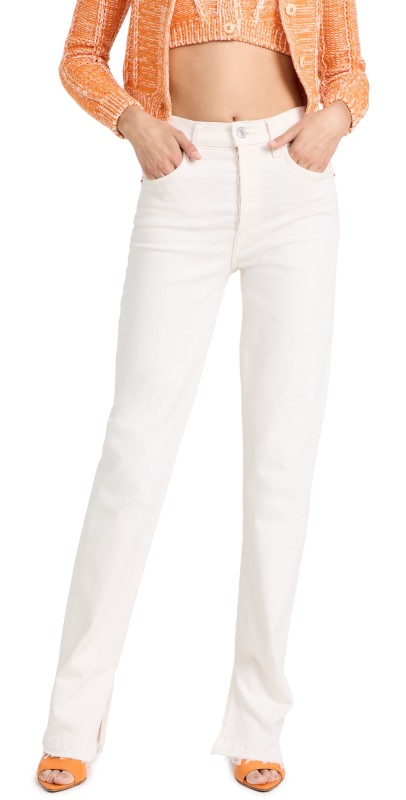 RE/DONE 70s High Rise Comfort Stretch Skinny Boot Jeans Vintage White