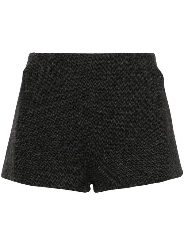 herringbone mini shorts