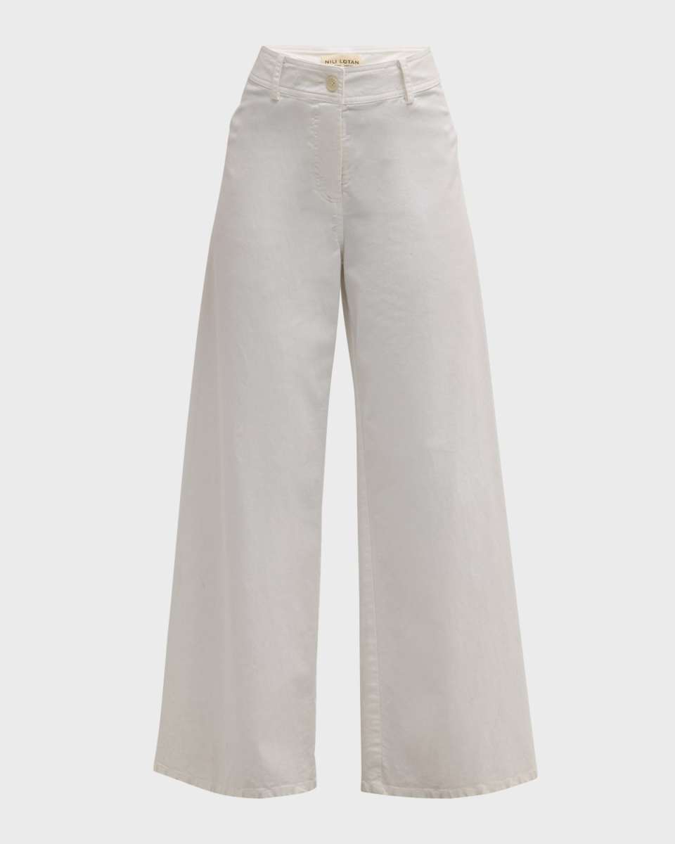 Megan Brushed Stretch Wide Leg Pants