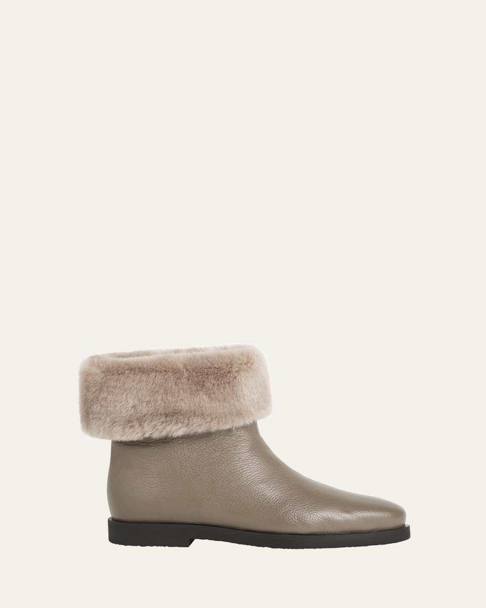 Off-Duty Faux Fur Ankle Boots