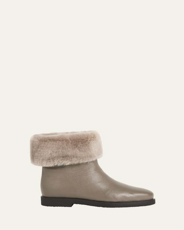 Off-Duty Faux Fur Ankle Boots