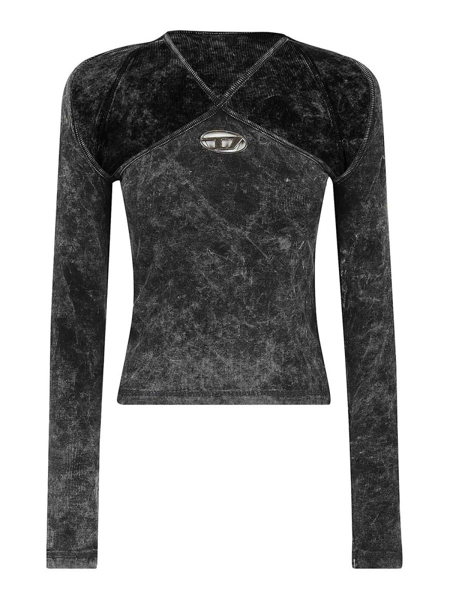 Diesel Pull Col Bateau - Gris