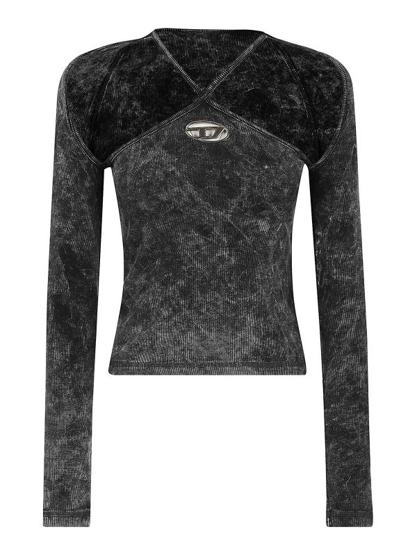 Diesel Pull Col Bateau - Gris