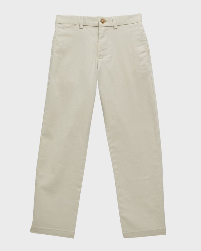 Boy's Flat Front Chino Pants, Size 2T-7