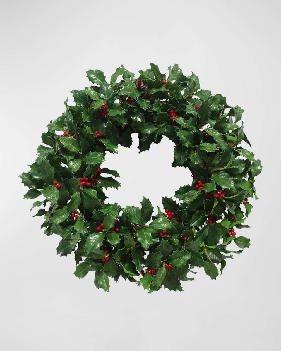 Holly Branch Wreath