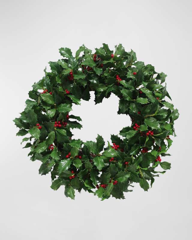 Holly Branch Wreath