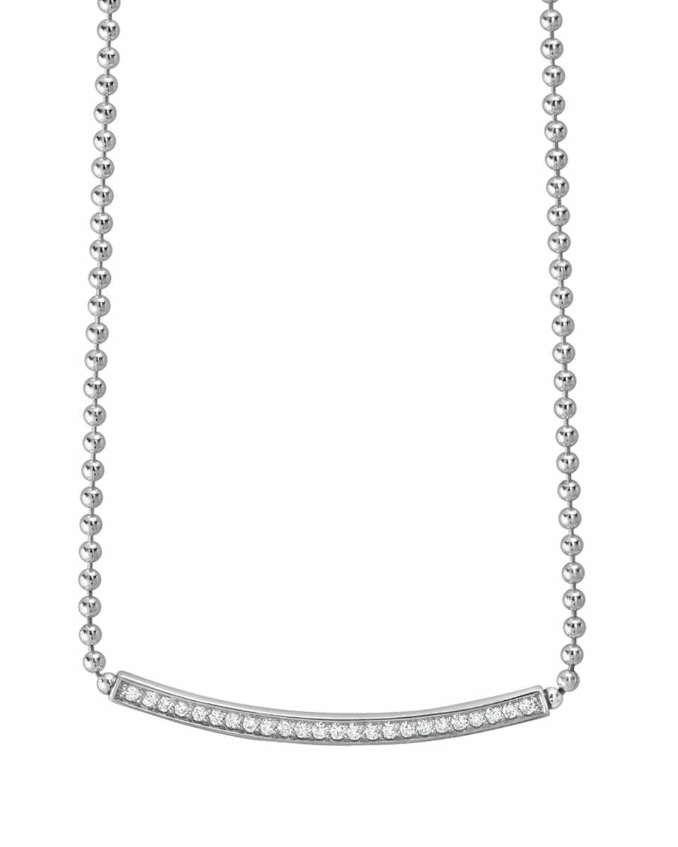 Caviar Spark Diamond Ball-Chain Necklace