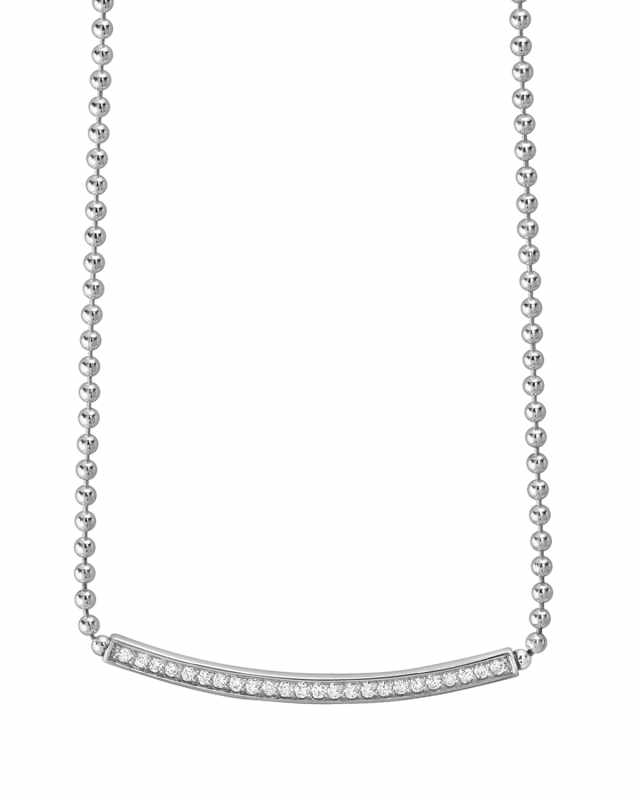 Caviar Spark Diamond Ball-Chain Necklace