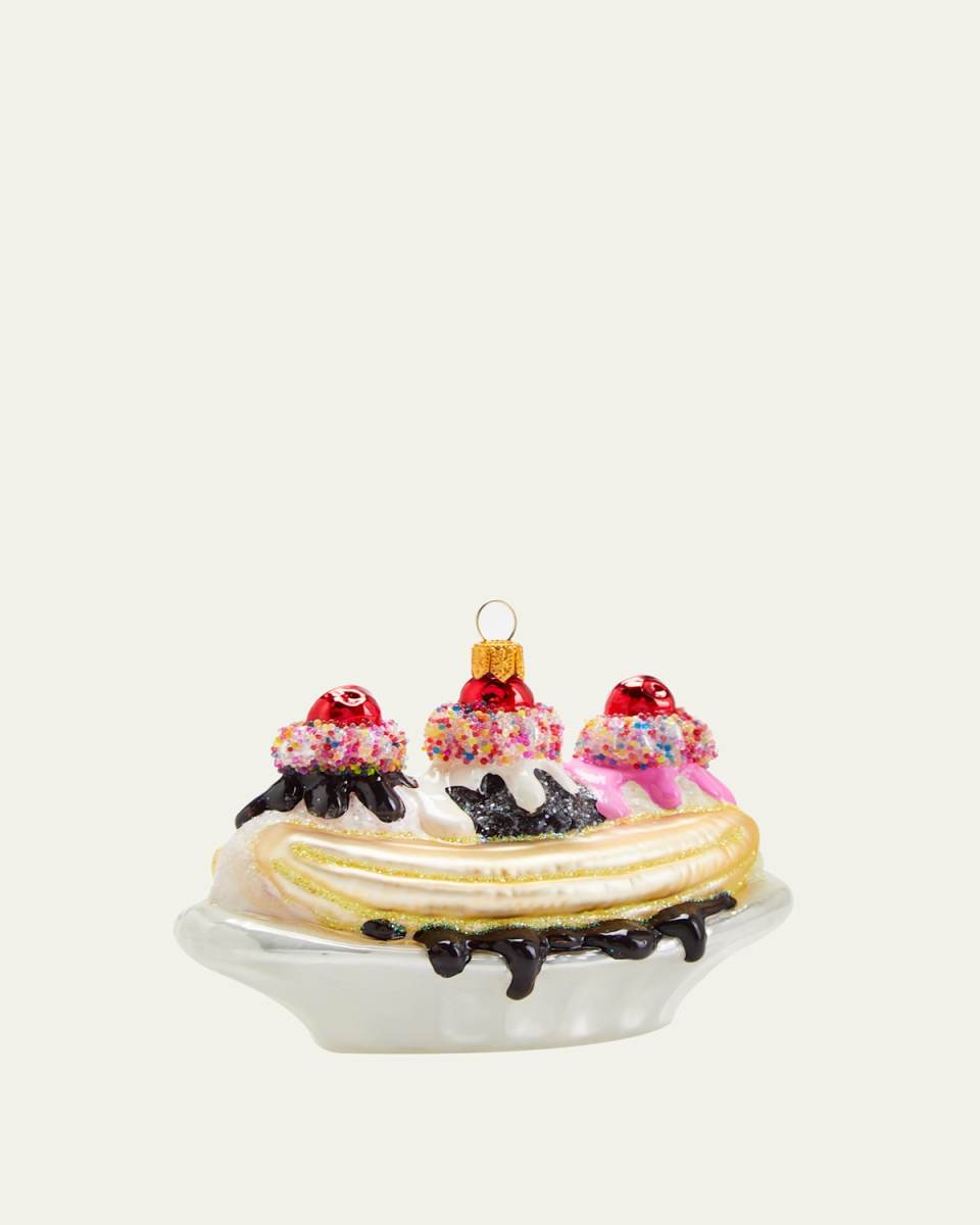 Banana Split Christmas Ornament