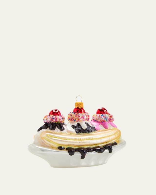 Banana Split Christmas Ornament