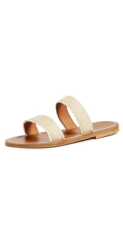 K. Jacques Adrine CF Sandals Raffia Miel