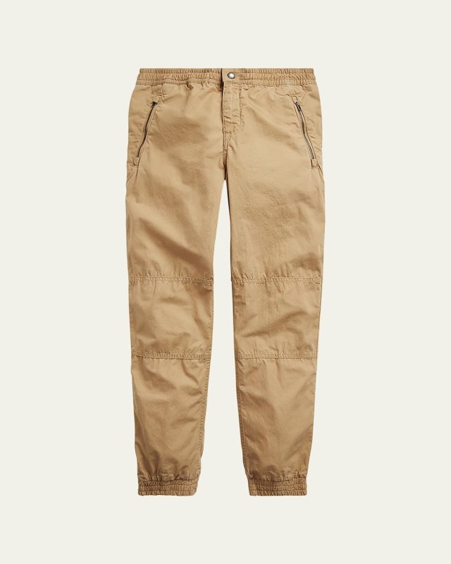 Boy's Poplin Jogger Pants, Size S-L