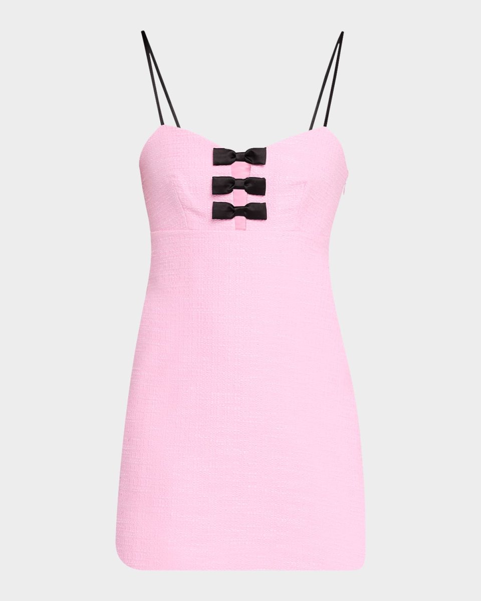 Adelaide Tweed Bow Mini Dress