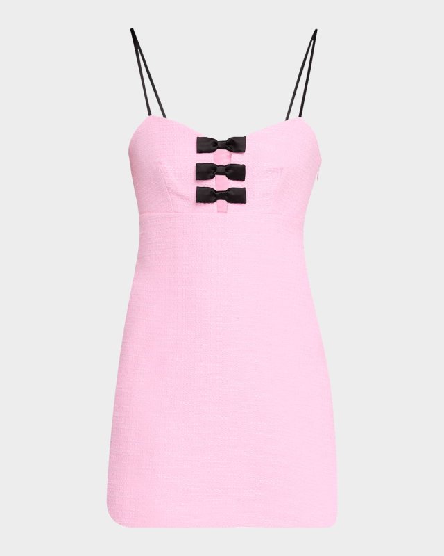 Adelaide Tweed Bow Mini Dress