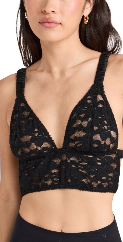 ANINE BING Violet Bralette Black