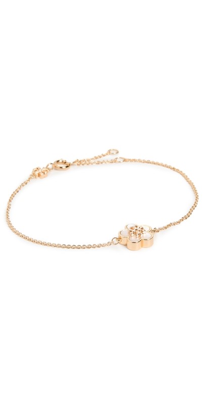 Tory Burch Kira Flower Bracelet Tory Gold/Mother of Pearl