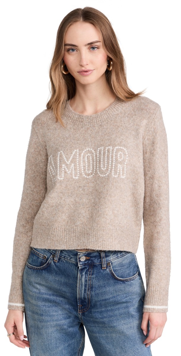 Z Supply Amour Milan Sweater Heather Taupe