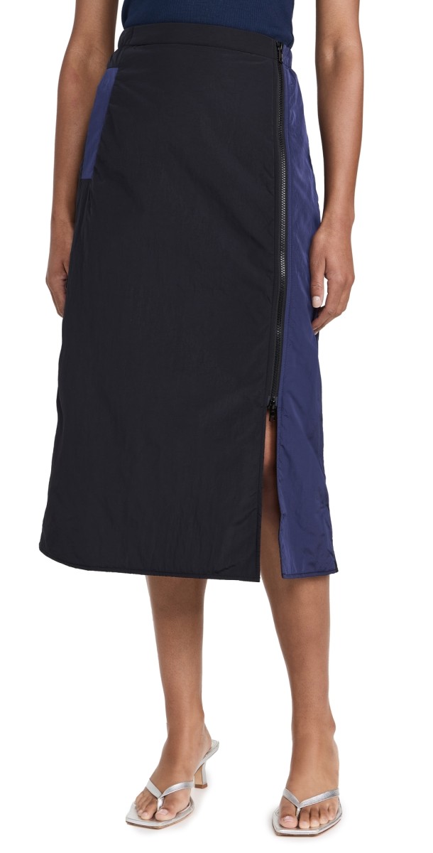 BAUM UND PFERDGARTEN Sabirin Skirt Black Blue Nylon