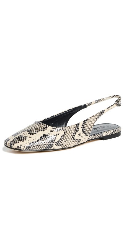 AEYDE Dani Slingback Flats Creamy