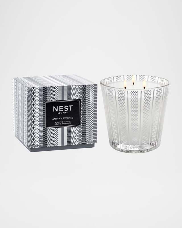 Amber & Incense 3-Wick Candle, 600 g