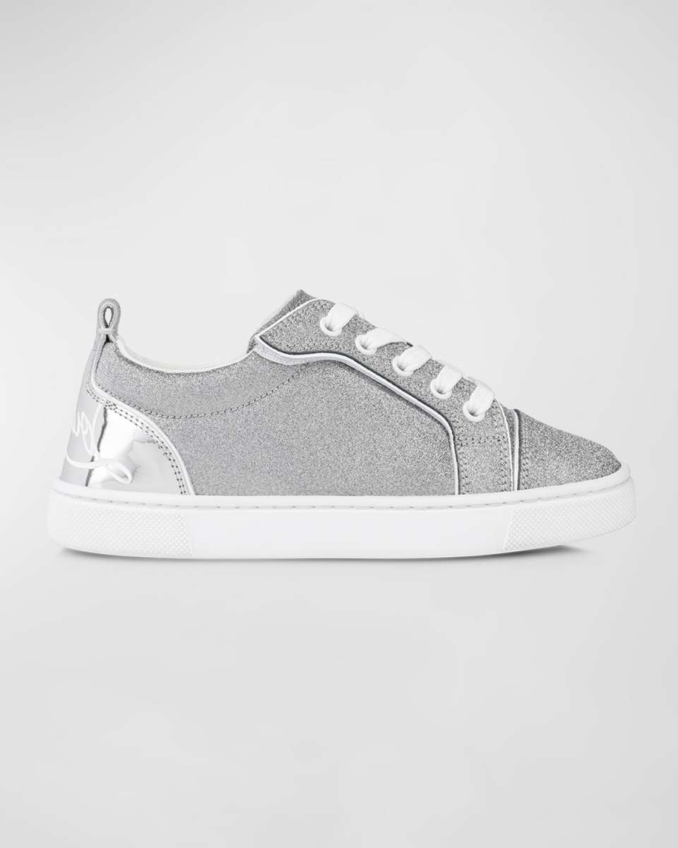 Girl's Funnyto Patent Leather Glitter Low-Top Sneakers, Toddlers/Kids