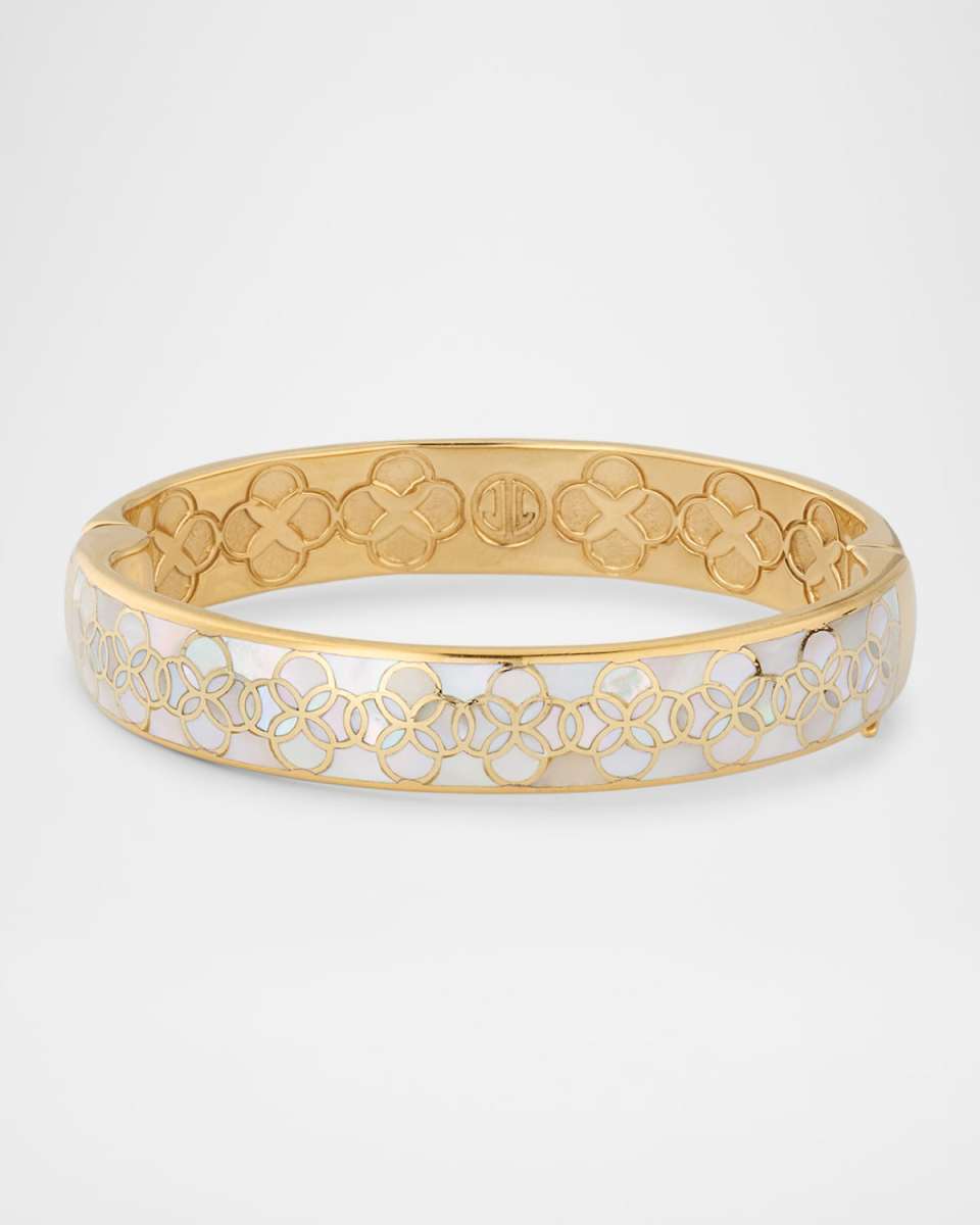 Petal Mother of Pearl Bangle Bracelet