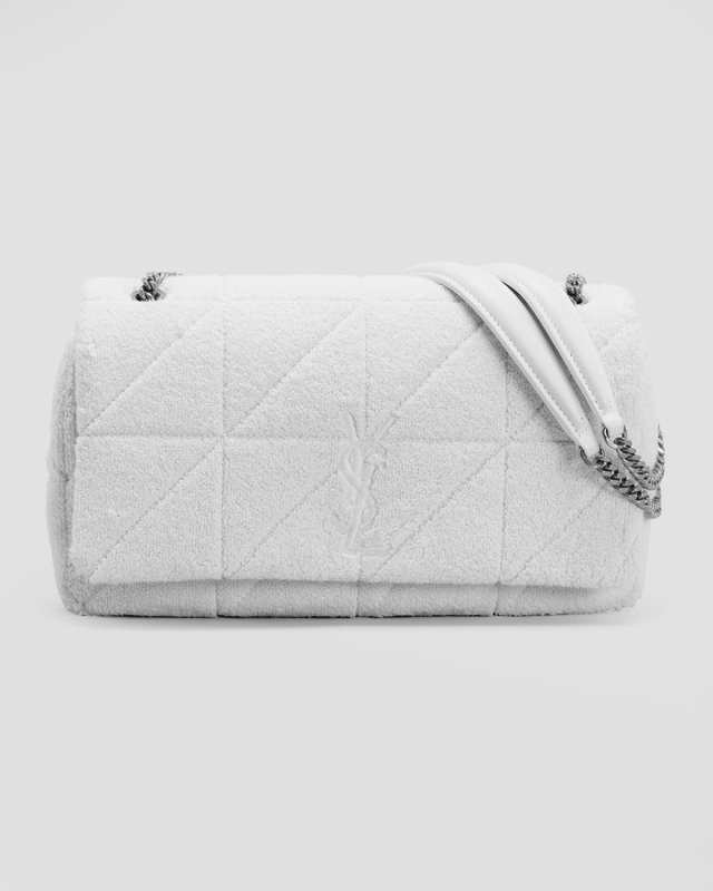 Jamie Medium YSL Shoulder Bag in Quilted Tissue Sponge