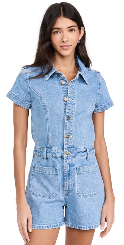 Rolla's Sailor Romper Mid Blue