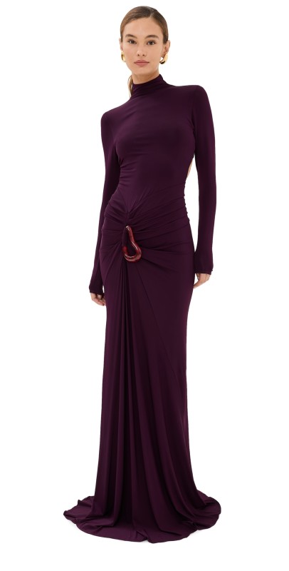 Silvia Tcherassi Lena Dress Burgundy